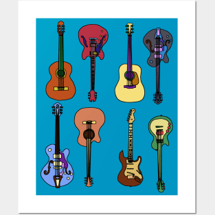 Many Guitars Posters and Art